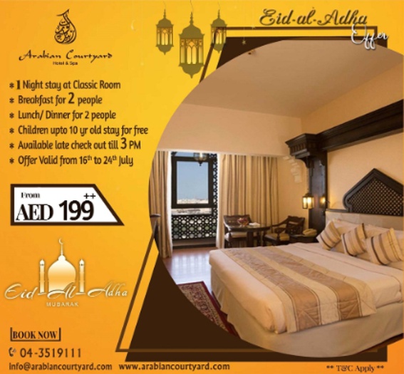 Eid al adha staycation arabian courtyard hotel & spa bur dubaï Eid al adha staycation arabian courtyard hotel & spa bur dubaï