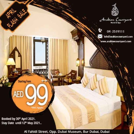 April flash sale arabian courtyard hotel & spa bur dubaï April flash sale arabian courtyard hotel & spa bur dubaï