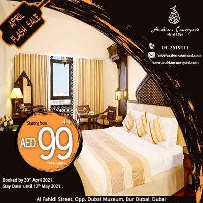 April flash sale arabian courtyard hotel & spa bur dubaï April flash sale arabian courtyard hotel & spa bur dubaï